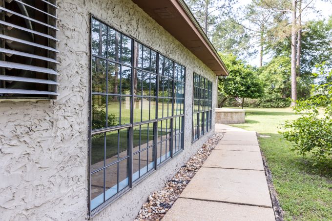 Stucco siding on residentials home